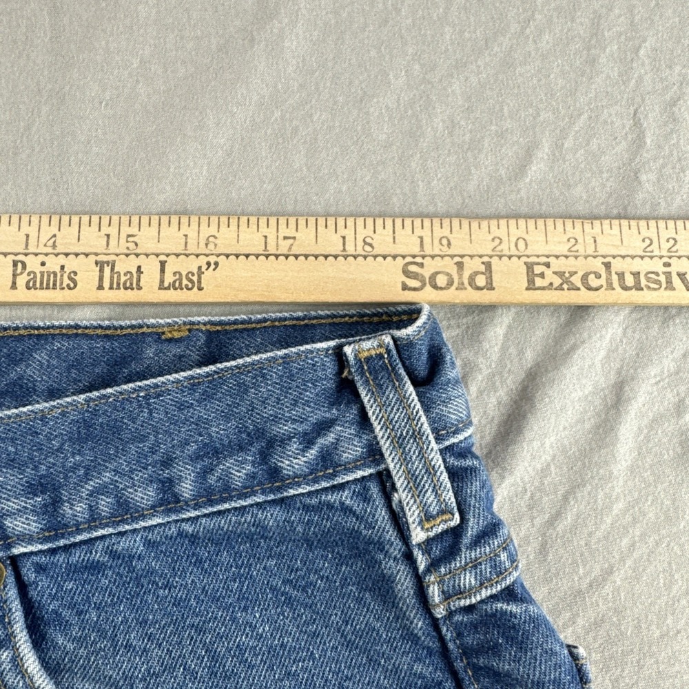 Carhartt Flannel Lines Jeans Men 40x32 Relaxed Fit Blue Denim B172 DST Work READ - Picture 4 of 9